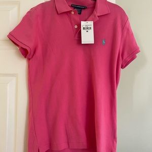 New with tag Ralph Lauren Sport Pink Polo